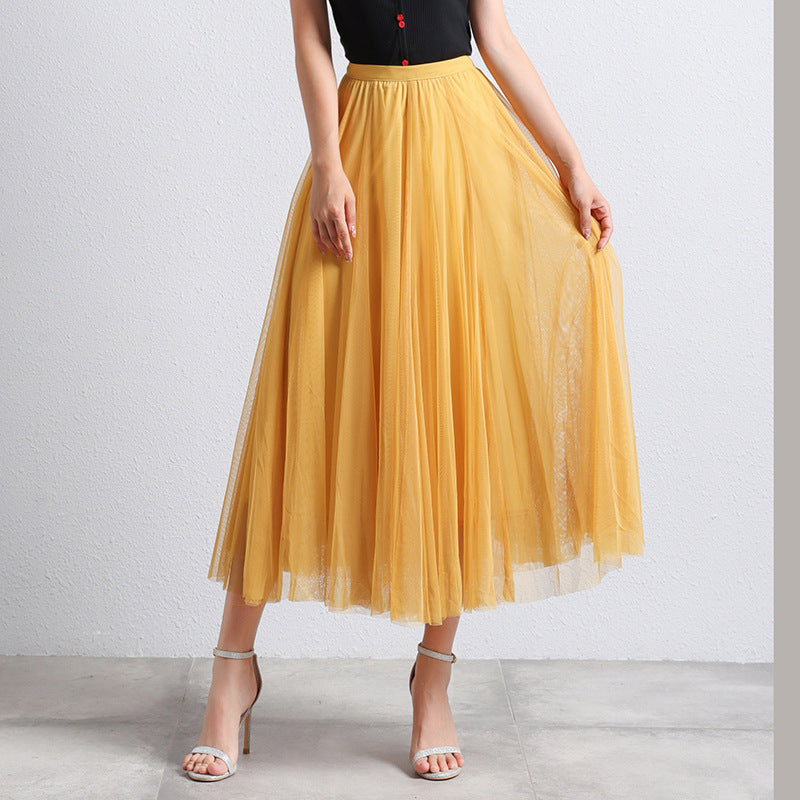 Midi Tule Rok Dames met Gelaagde Stof | Feestelijke Tutu Rok