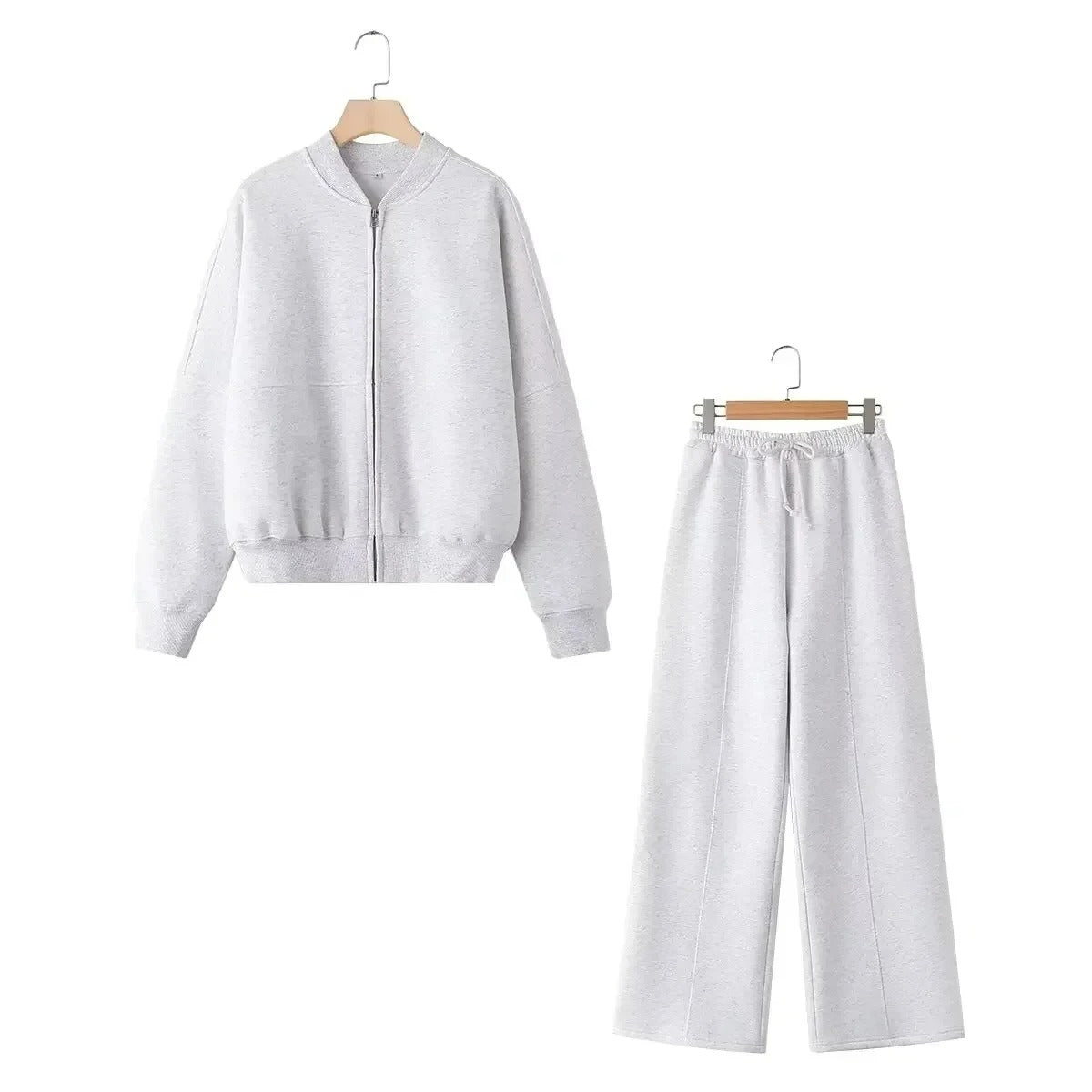 Dames loungewear set – Comfortabel tweedelig vest en broek