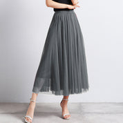 Midi Tule Rok Dames met Gelaagde Stof | Feestelijke Tutu Rok
