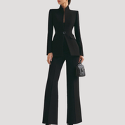 Dames zakelijke pak getailleerd - Blazer en pantalon set