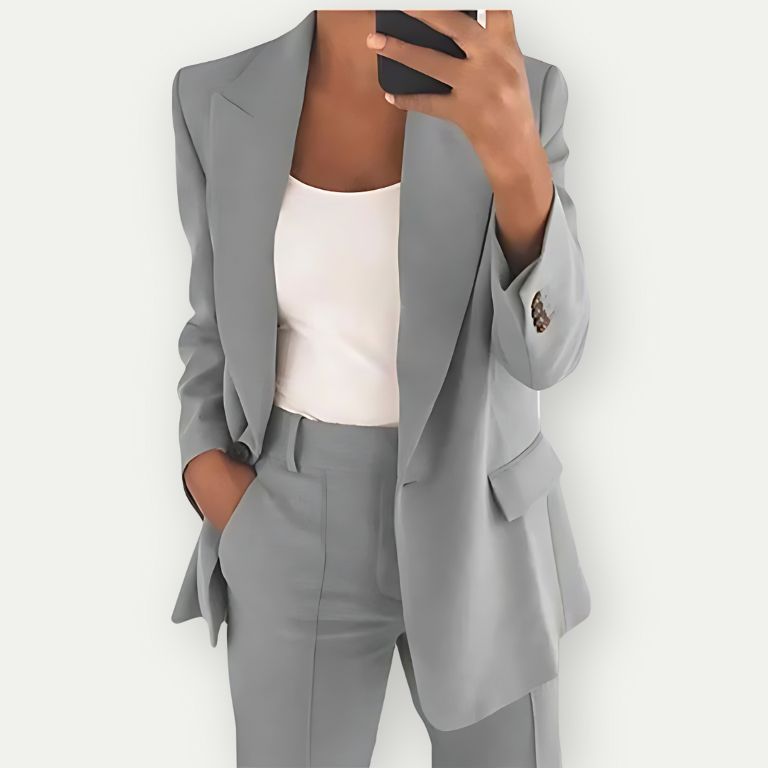 Stijlvol damespak | Blazer en broek tweedelig set