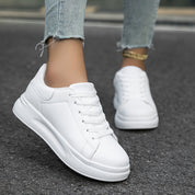 Dames sneakers | Comfortabele lage sportschoenen met dikke zool