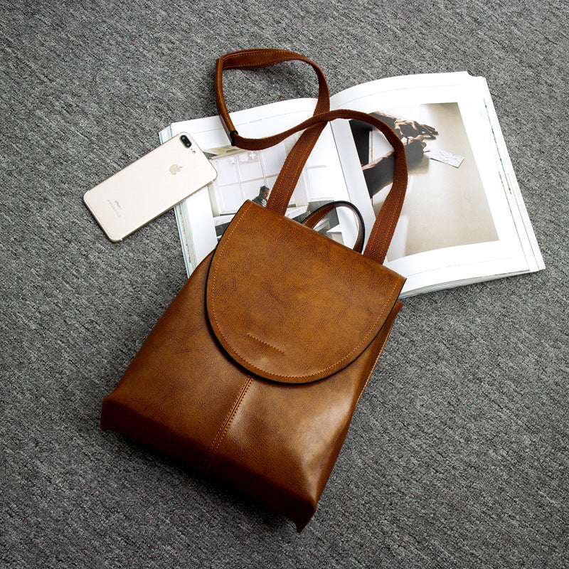 Dames schoudertas leerlook | Elegante en praktische handtas