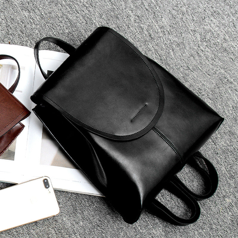 Dames schoudertas leerlook | Elegante en praktische handtas