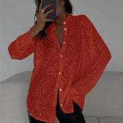 Women's festive blouse with sequins