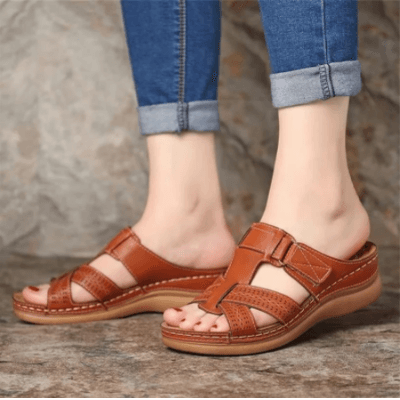 Dames sandalen met dikke zool