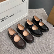 Dames mary jane schoenen met riempje - Ronde neus retro stijl