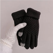 Gebreide dames handschoenen met touchscreen functie | Winter en herfst