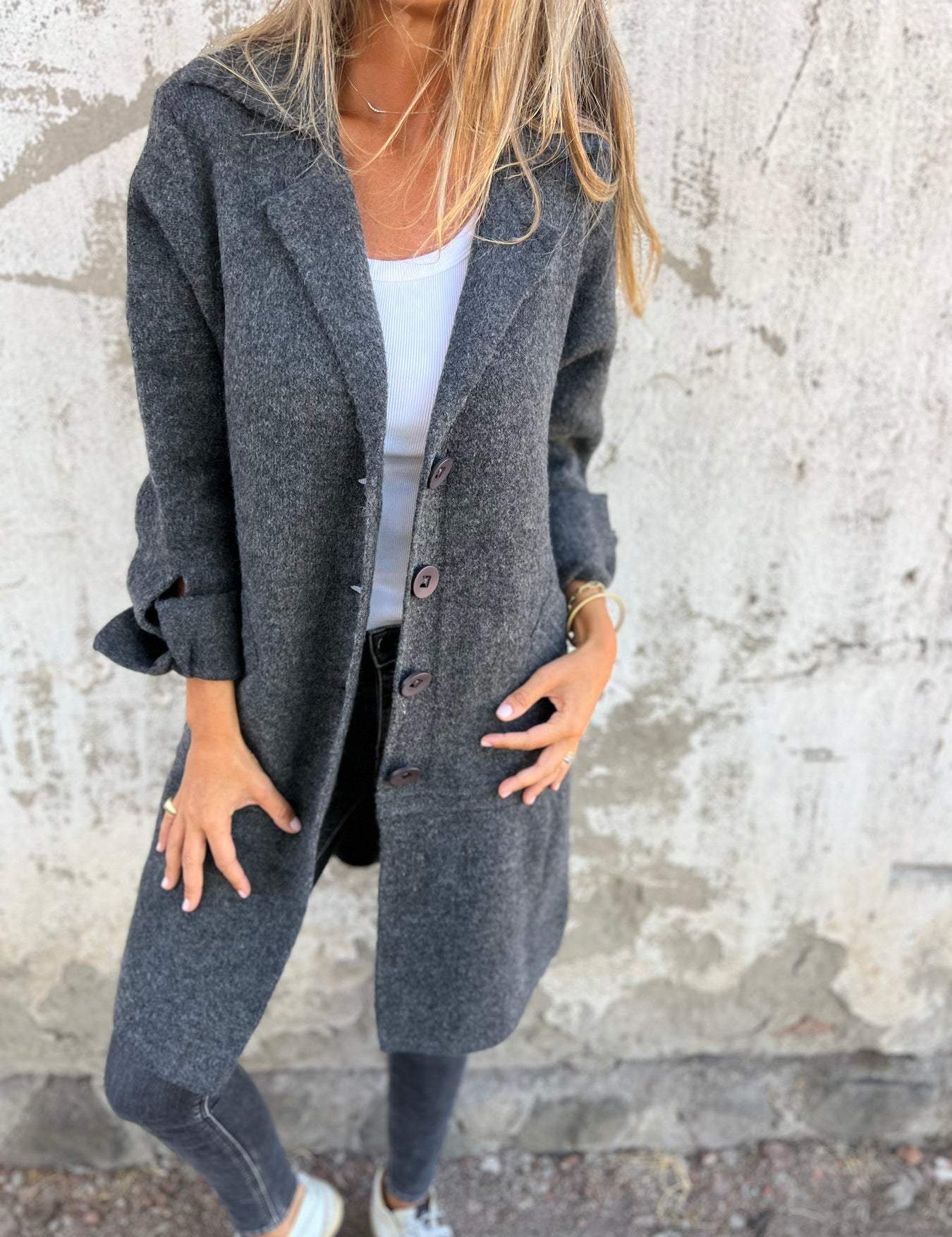 Dames Kort Vest met V-Hals | Fijn Gebreid Cardigan met Knoopsluiting