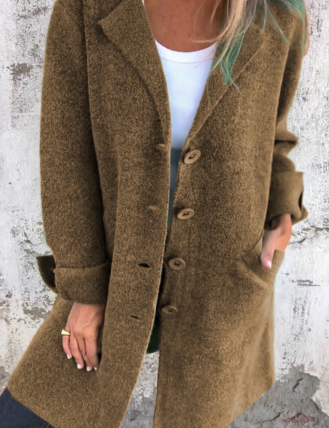 Dames Kort Vest met V-Hals | Fijn Gebreid Cardigan met Knoopsluiting
