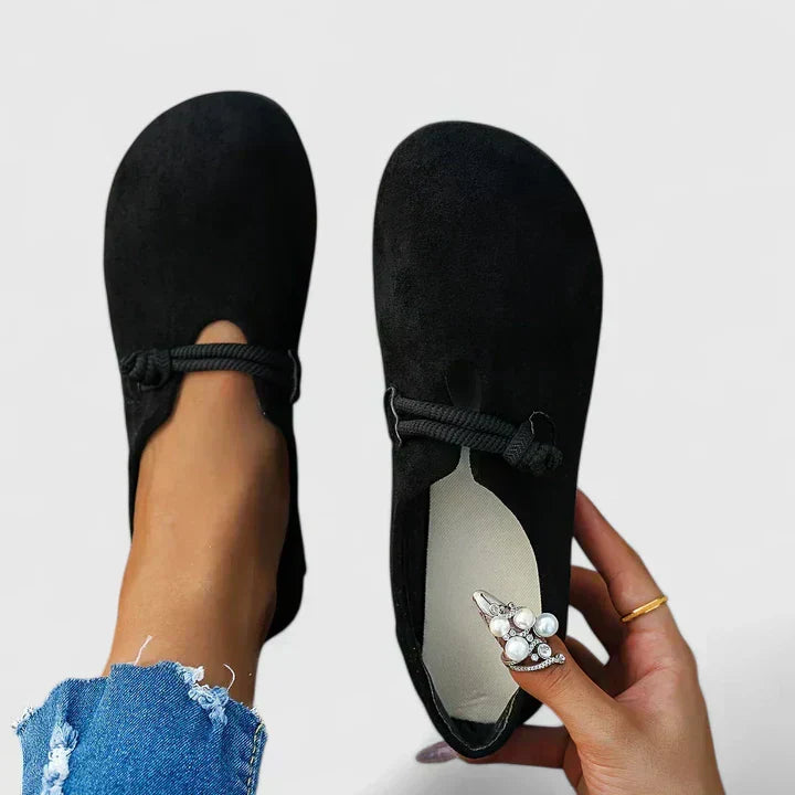 Dames instappers zomer en lente - Zachte zool en strik detail