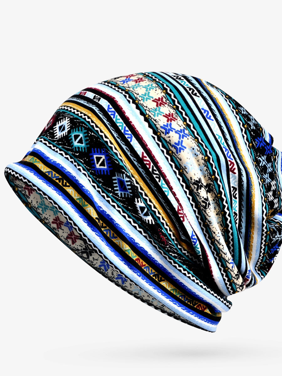 Dames muts | Boho print beanie