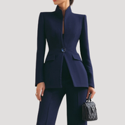 Dames zakelijke pak getailleerd - Blazer en pantalon set