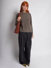 Grote Dames Schoudertas Glanzende Afwerking | Ruime Leren Look Tas met Pouch