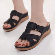 Dames sandalen met dikke zool