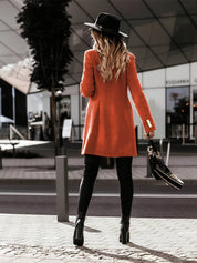 Dames blazerjas met dubbele rij knopen | Elegante lange blazer