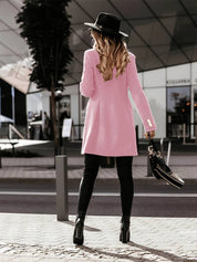 Dames blazerjas met dubbele rij knopen | Elegante lange blazer
