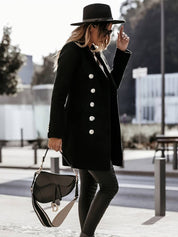 Dames blazerjas met dubbele rij knopen | Elegante lange blazer