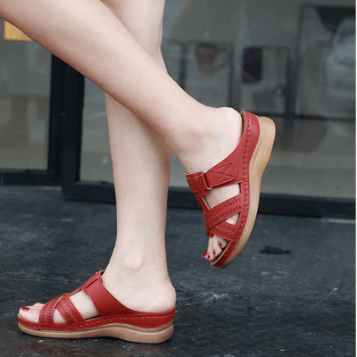 Dames sandalen met dikke zool