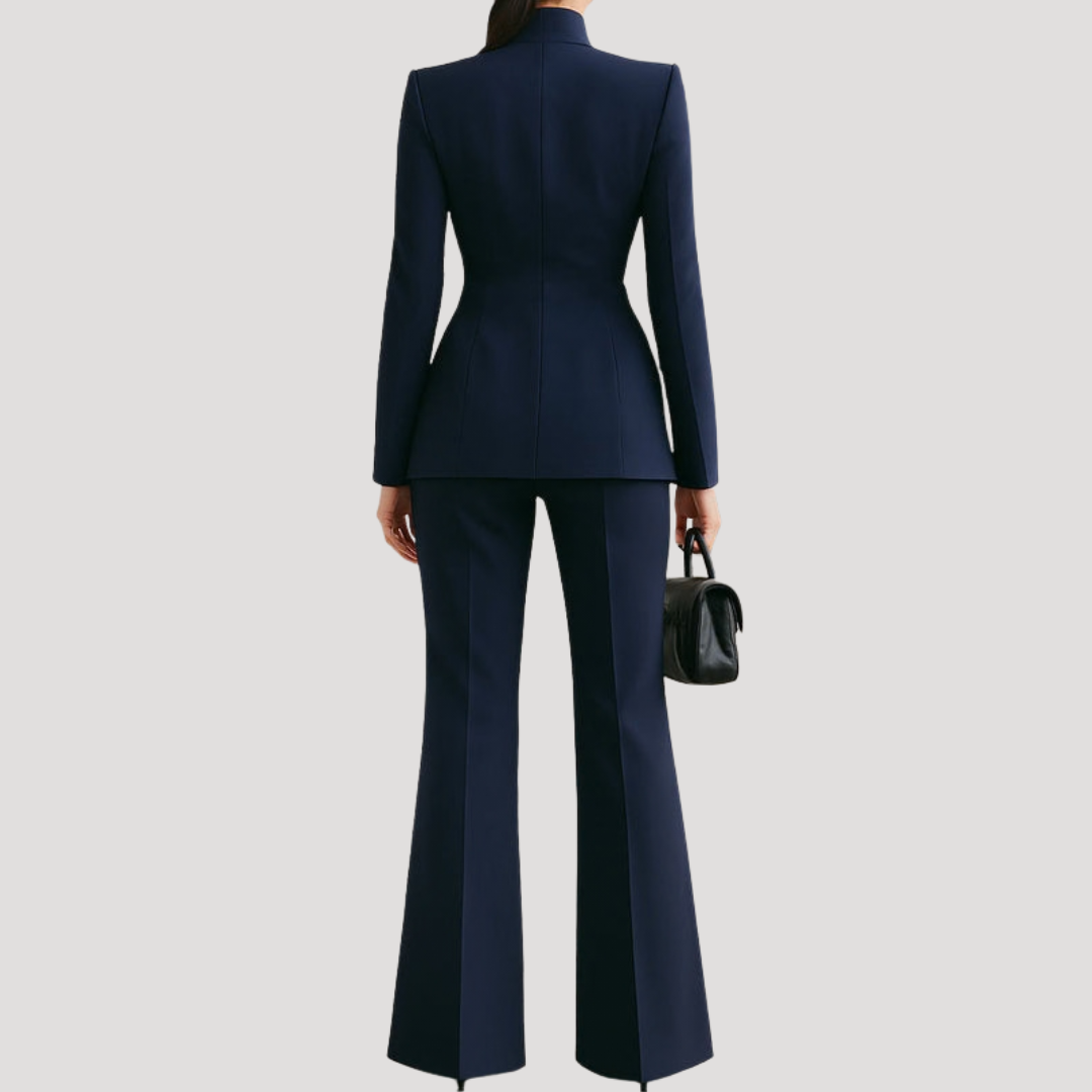 Dames zakelijke pak getailleerd - Blazer en pantalon set