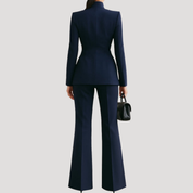Dames zakelijke pak getailleerd - Blazer en pantalon set