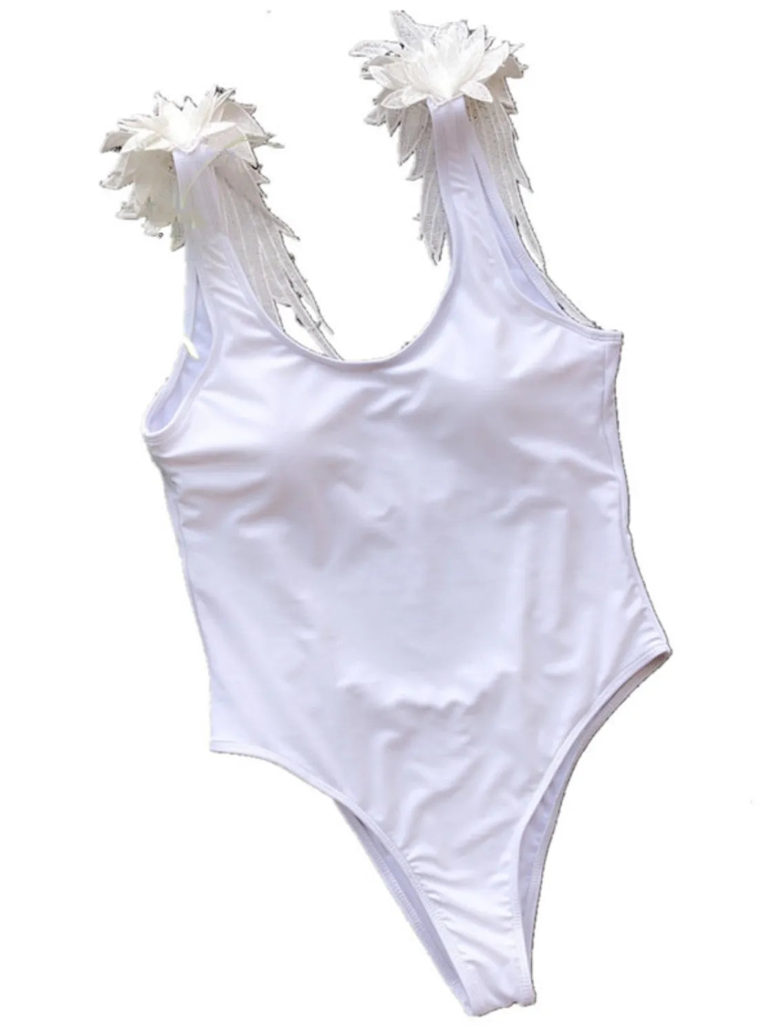 Matching badpak moeder en dochter met open rug