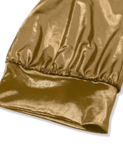 Dames off-shoulder blouse goud met lange mouwen