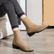 Dames enkellaarsjes | Comfortabele chelsea boots met platte zool