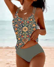 Dames tankini met bohemian print