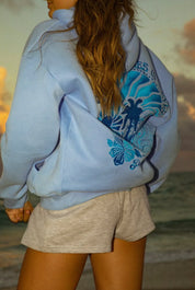 Oversized hoodie dames | Comfortabele hoodie met print op de rug