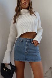 Dames crop coltrui | Winter sweater