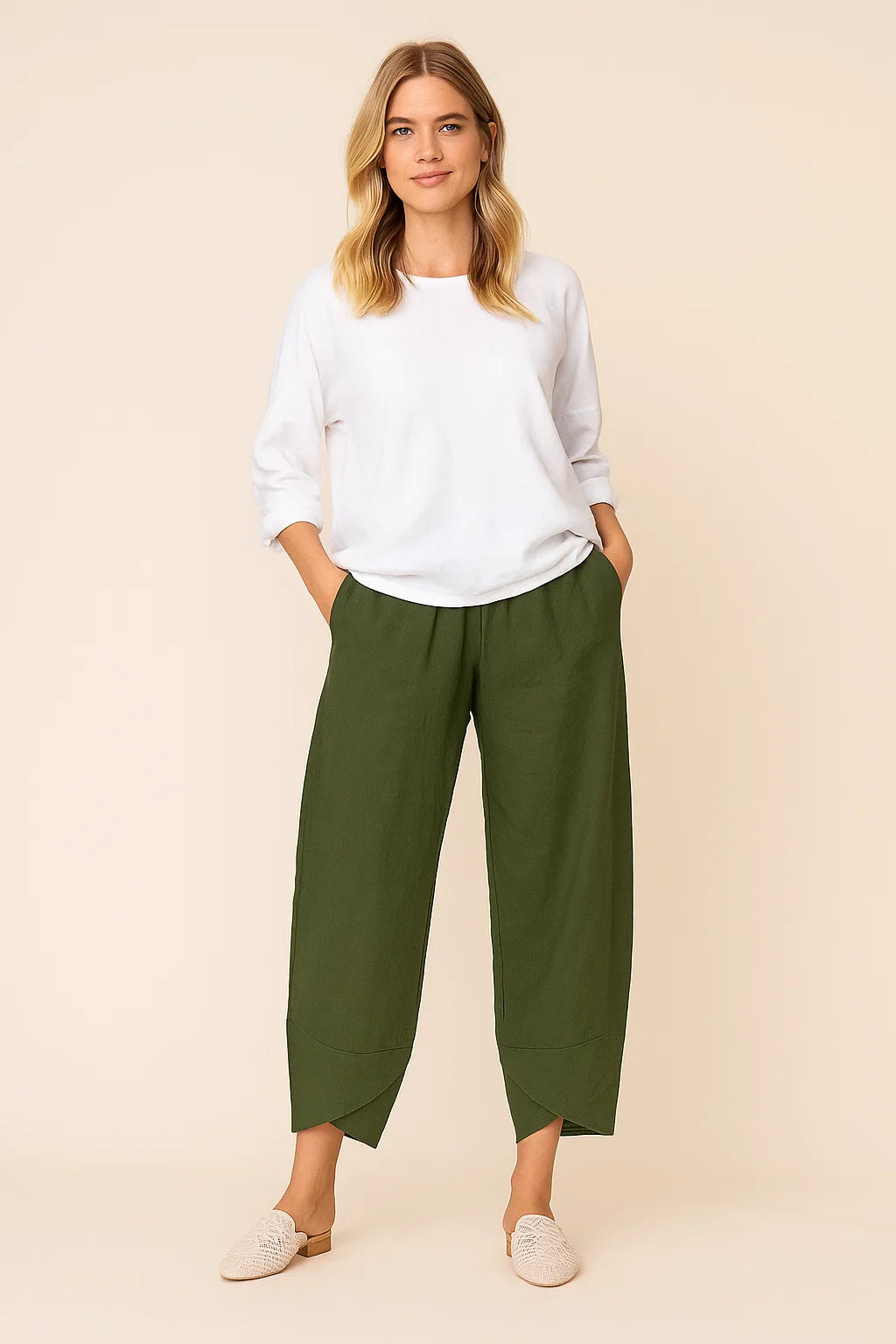 Dames broek met losse pasvorm voor dagelijks dragen