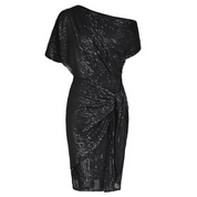 Dames cocktailjurk met pailletten en bodycon pasvorm