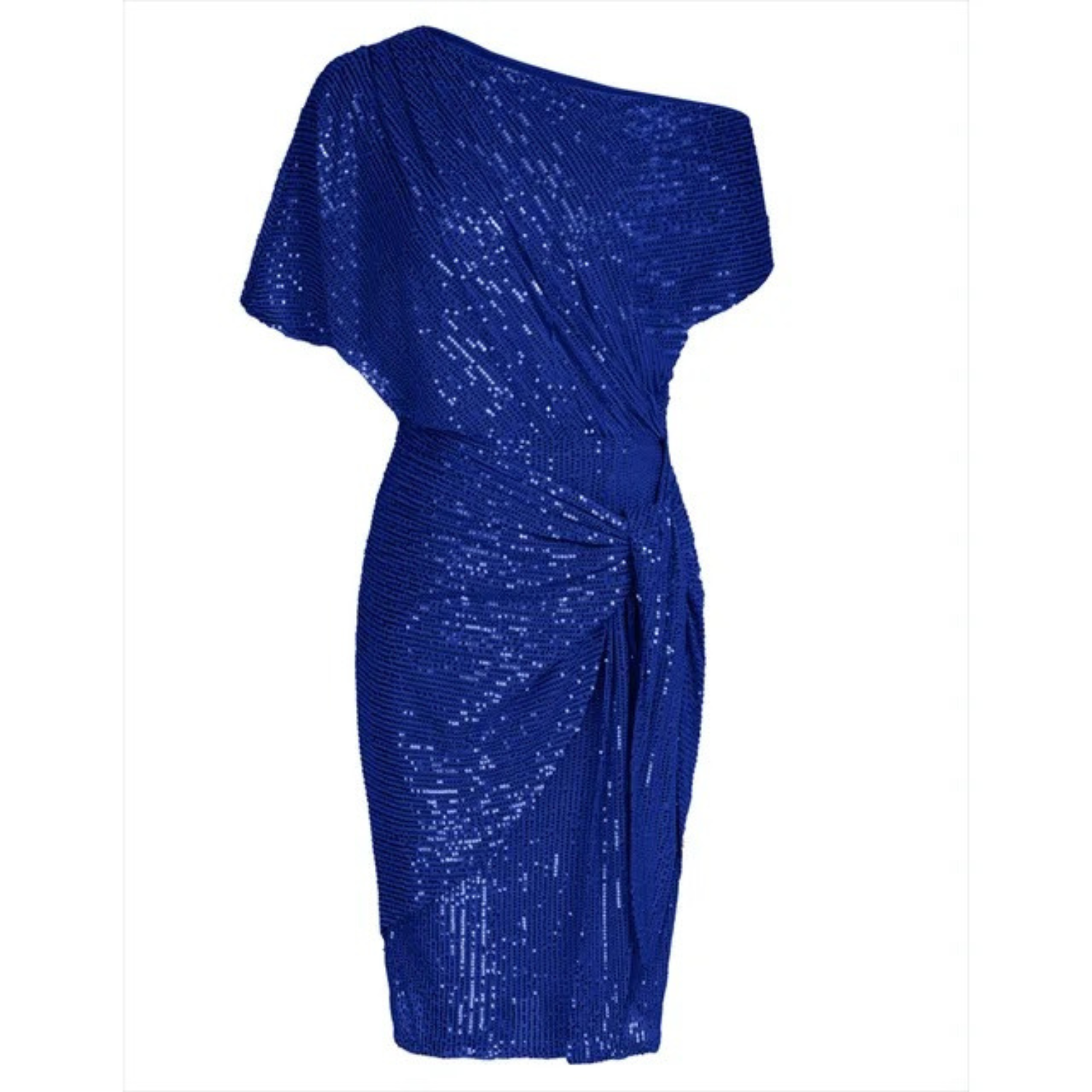 Dames cocktailjurk met pailletten en bodycon pasvorm