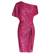 Dames cocktailjurk met pailletten en bodycon pasvorm