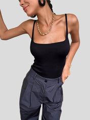 Dames cami top | Slim fit basic met spaghettibandjes