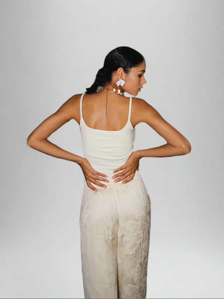 Dames cami top | Slim fit basic met spaghettibandjes