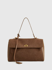 Dames handtas met flap | Schoudertas met gesp sluiting