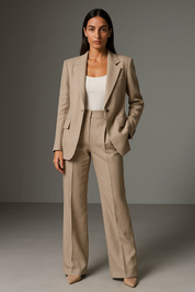 Chique getailleerde dames pak | Blazer en pantalon