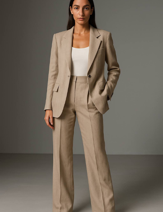 Chique getailleerde dames pak | Blazer en pantalon