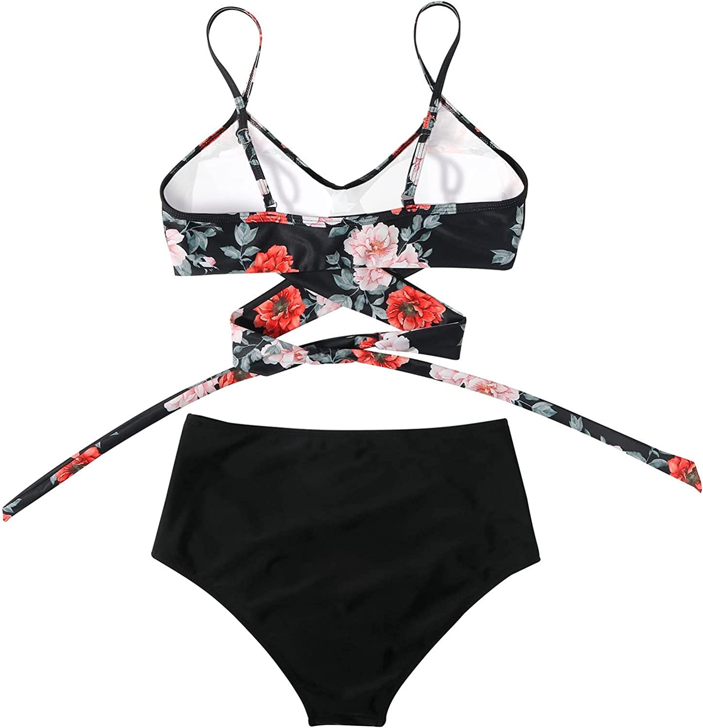 Dames bikini set met hoge taille en verschillende prints