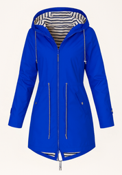 Dames regenjas | Parka met verstelbare taille en capuchon