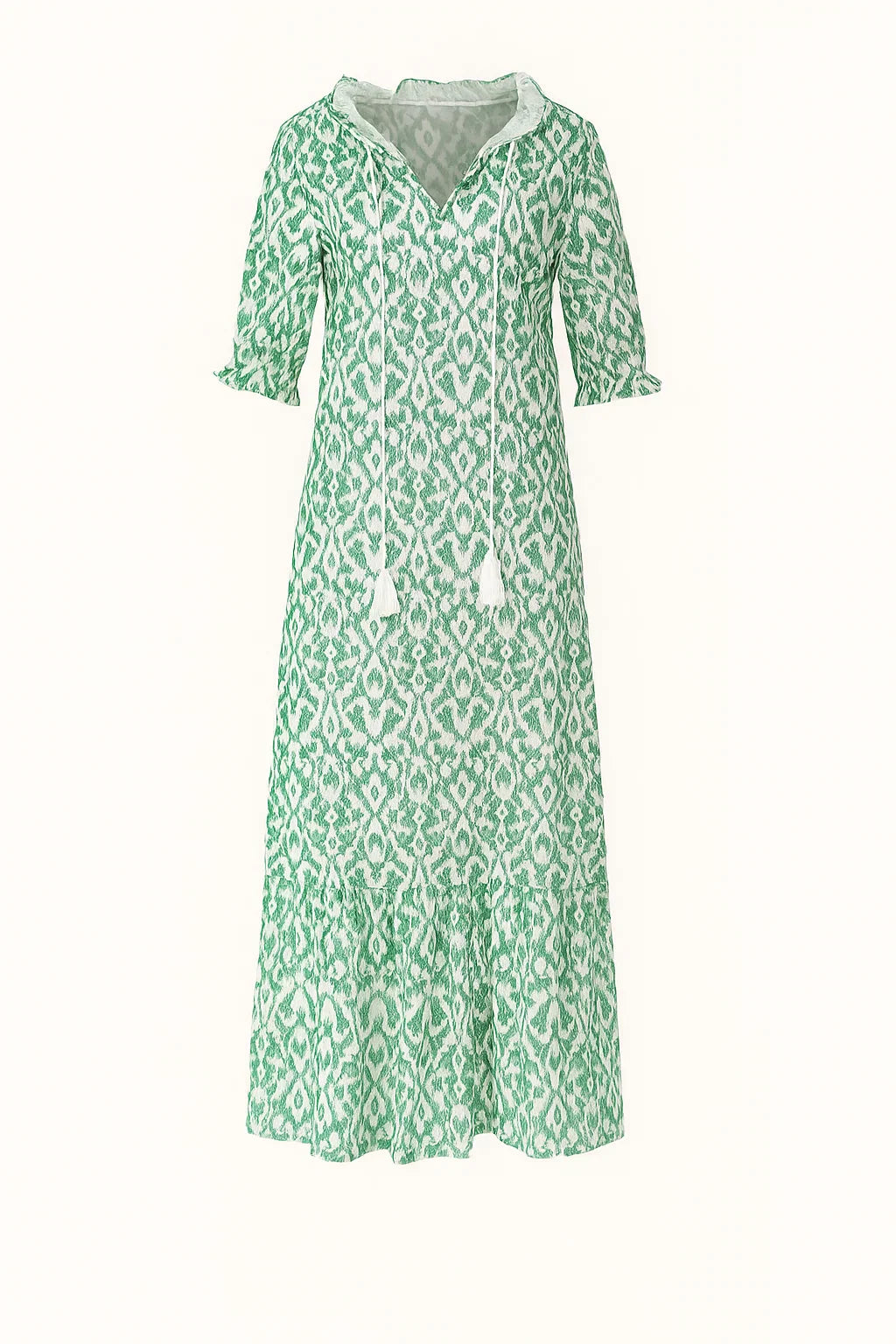 Dames zomerjurk maxi met etnische print en luchtige pasvorm