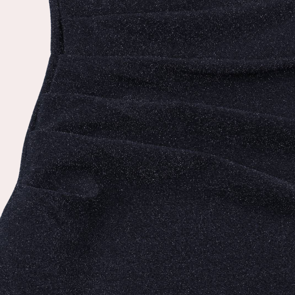 Glitterende Dames Avondjurk Off-Shoulder | Midi Lengte met Hoge Split