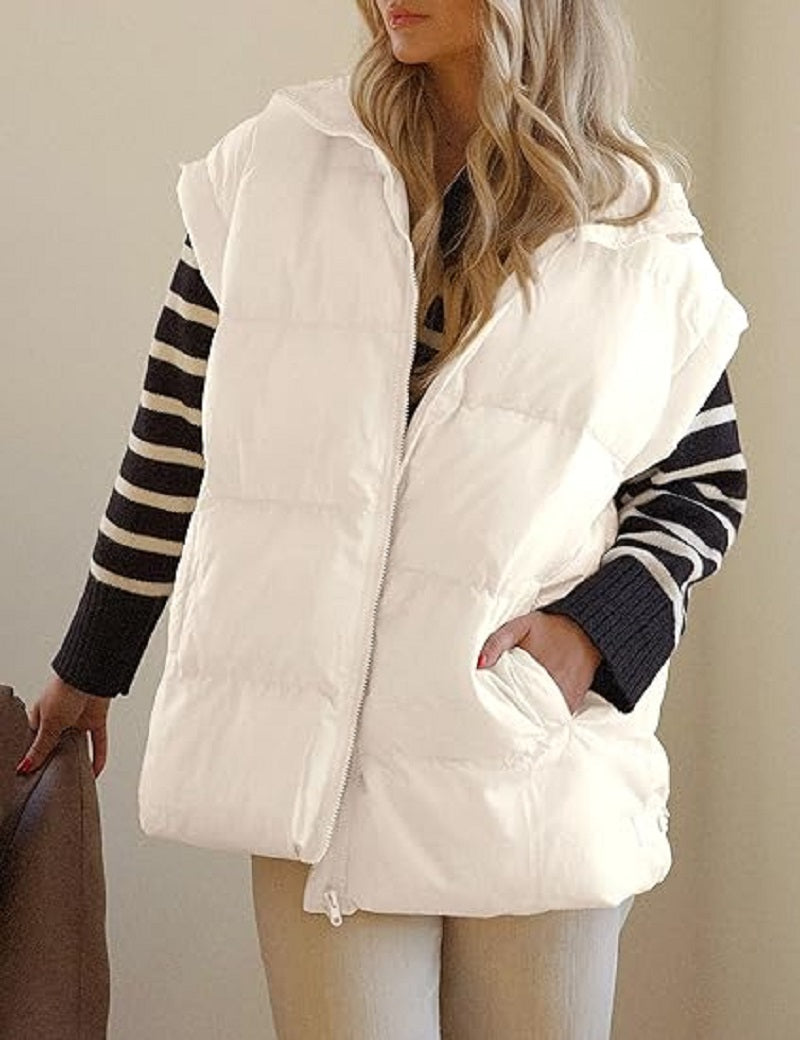 Dames bodywarmer – Gewatteerde mouwloze jas voor dagelijks gebruik
