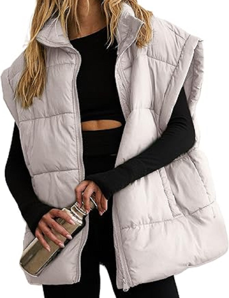 Dames bodywarmer – Gewatteerde mouwloze jas voor dagelijks gebruik