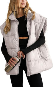 Dames bodywarmer – Gewatteerde mouwloze jas voor dagelijks gebruik