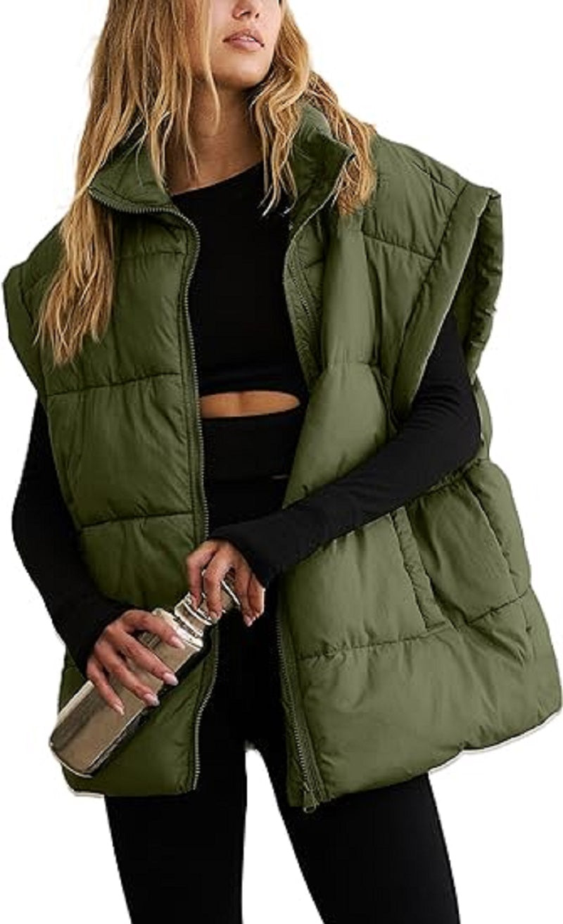 Dames bodywarmer – Gewatteerde mouwloze jas voor dagelijks gebruik