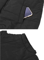 Gewatteerde dames bodywarmer met opstaande kraag | Winter