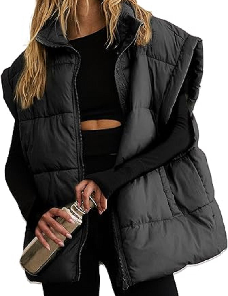 Dames bodywarmer – Gewatteerde mouwloze jas voor dagelijks gebruik